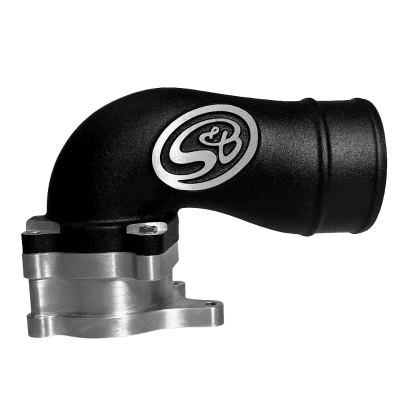 2005 - 2007 Powerstroke S&B Intake Elbow W/ Cold Side Intercooler Piping & Boots (76 - 1010B) - Intake Elbows - S&B Filters