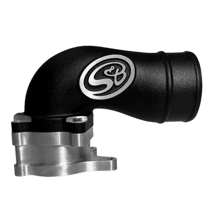 2005 - 2007 Powerstroke S&B Intake Elbow W/ Cold Side Intercooler Piping & Boots (76 - 1010B) - Intake Elbows - S&B Filters