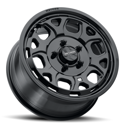 Method MR416 Bead Grip 15x7 / 5x4.5 / 55mm Offset / 68.00mm CB / Gloss Black Wheel