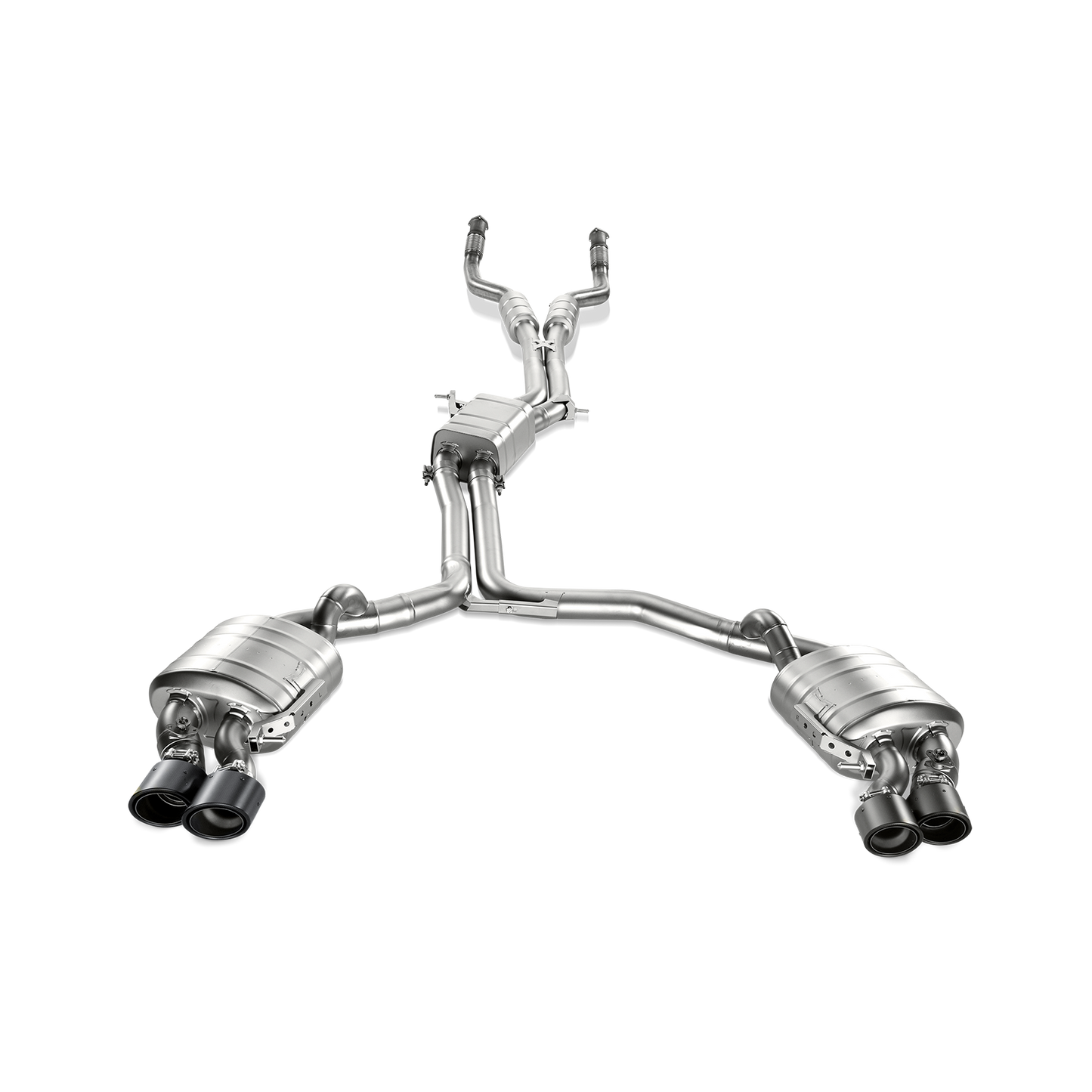 Akrapovič Evolution Line Catback Exhaust System (Titanium) w/ Carbon Tips - 2013-2017 Audi S6/S7 (C7)