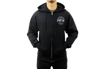 HPS Performance 2022 Round Logo Zip-Up Hoodie, Black