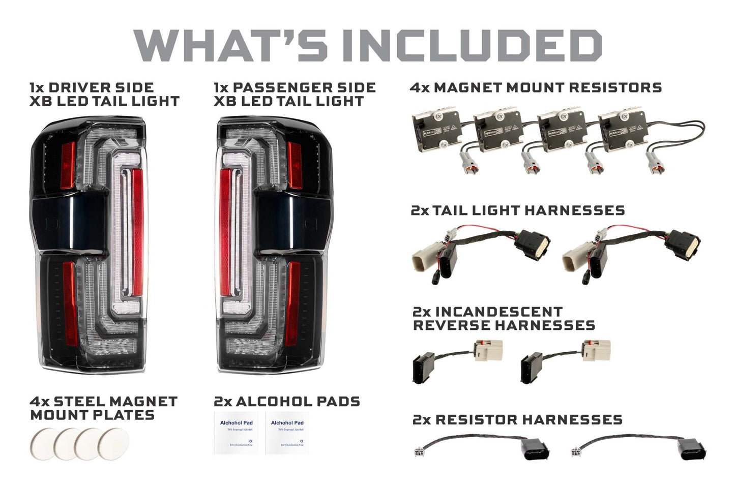 2023+ Ford Super Duty: Morimoto XB LED Tail Lights - Tail Lights - Morimoto XB LED Tails