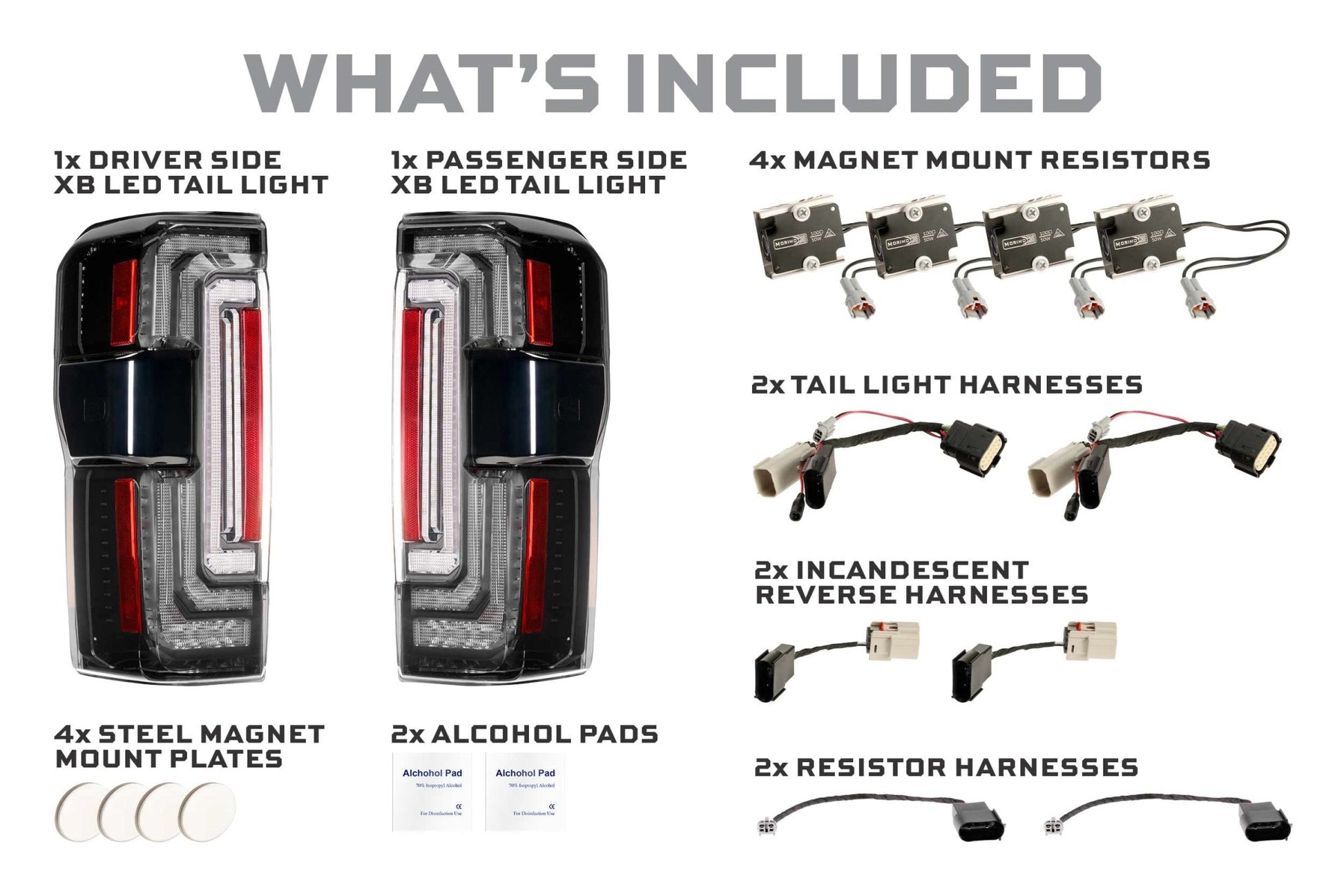 2023+ Ford Super Duty: Morimoto XB LED Tail Lights - Tail Lights - Morimoto XB LED Tails
