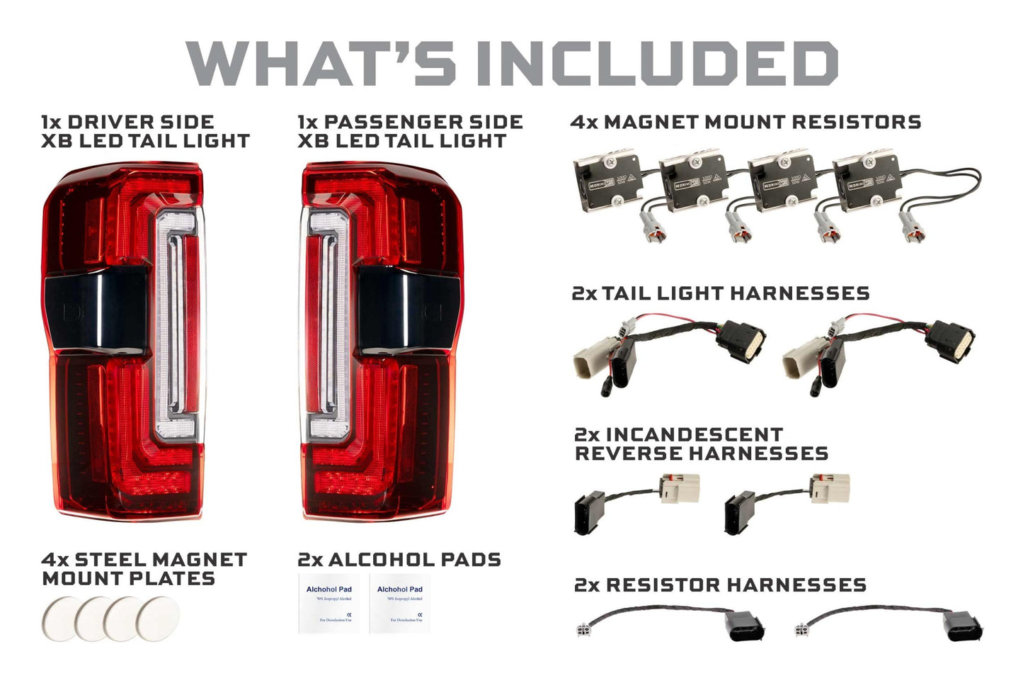 2023+ Ford Super Duty: Morimoto XB LED Tail Lights - Tail Lights - Morimoto XB LED Tails