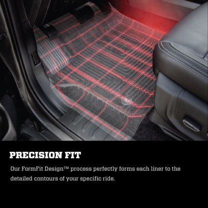Husky Liners 2019+ Dodge Ram 1500 Quad Cab WeatherBeater 2nd Seat Black Floor Liners