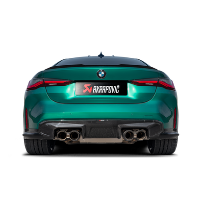 Akrapovič Slip-On Line Exhaust (Titanium) w/o Tips - 2021+ BMW M3/M4 (G80/G82)