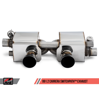 AWE Tuning Porsche 911 (991.2) Carrera / S SwitchPath Exhaust for PSE Cars - Diamond Black Tips