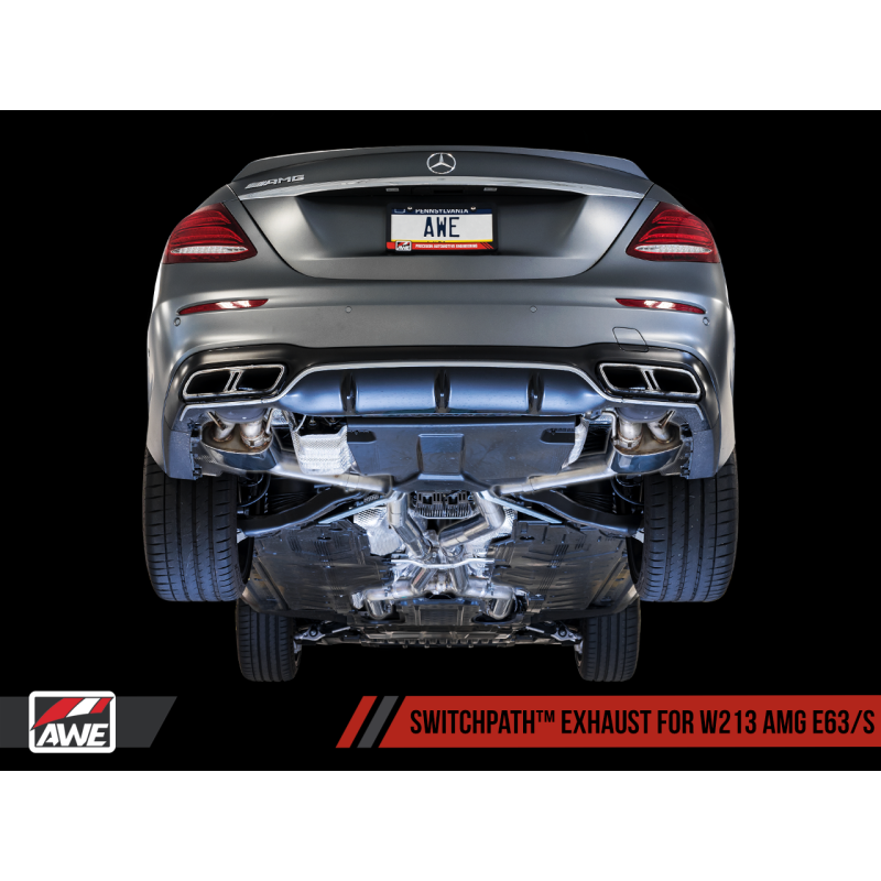 AWE Tuning Mercedes-Benz W213 AMG E63/S Sedan/Wagon SwitchPath Exhaust System - for Non-DPE Cars