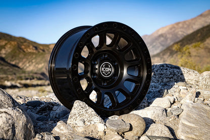 ICON Hulse 18x9 6x5.5 0mm Offset 5in BS Double Black