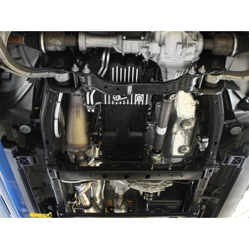 AFE Engine Oil Pan Black Machined; 14-16 Dodge RAM 1500 EcoDiesel 3.0L V6 (td)
