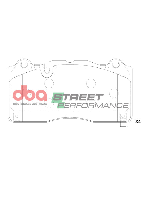 DBA 16-22 Chevrolet Camaro ZL1 (w/6 Piston Brembo Caliper) SP Performance Front Brake Pads