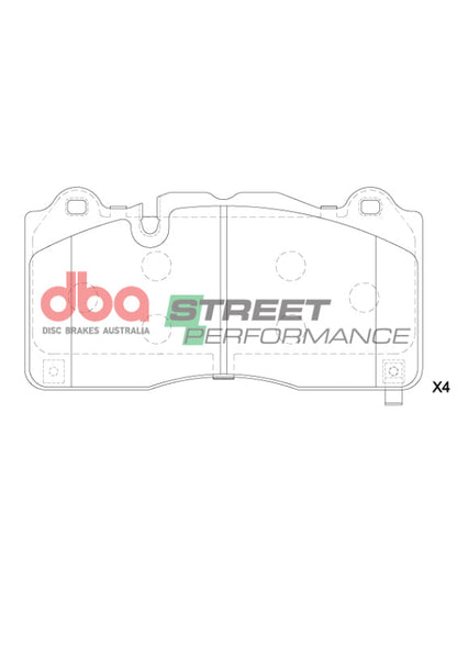 DBA 16-22 Chevrolet Camaro ZL1 (w/6 Piston Brembo Caliper) SP Performance Front Brake Pads