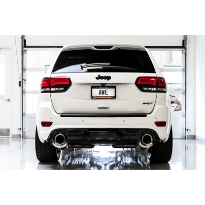 AWE Tuning 2020 Jeep Grand Cherokee SRT Track Edition Exhaust - Diamond Black Tips