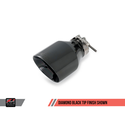 AWE Tuning Mk5 Jetta Mk6 Sportwagen 2.5L Touring Edition Exhaust - Diamond Black Tips