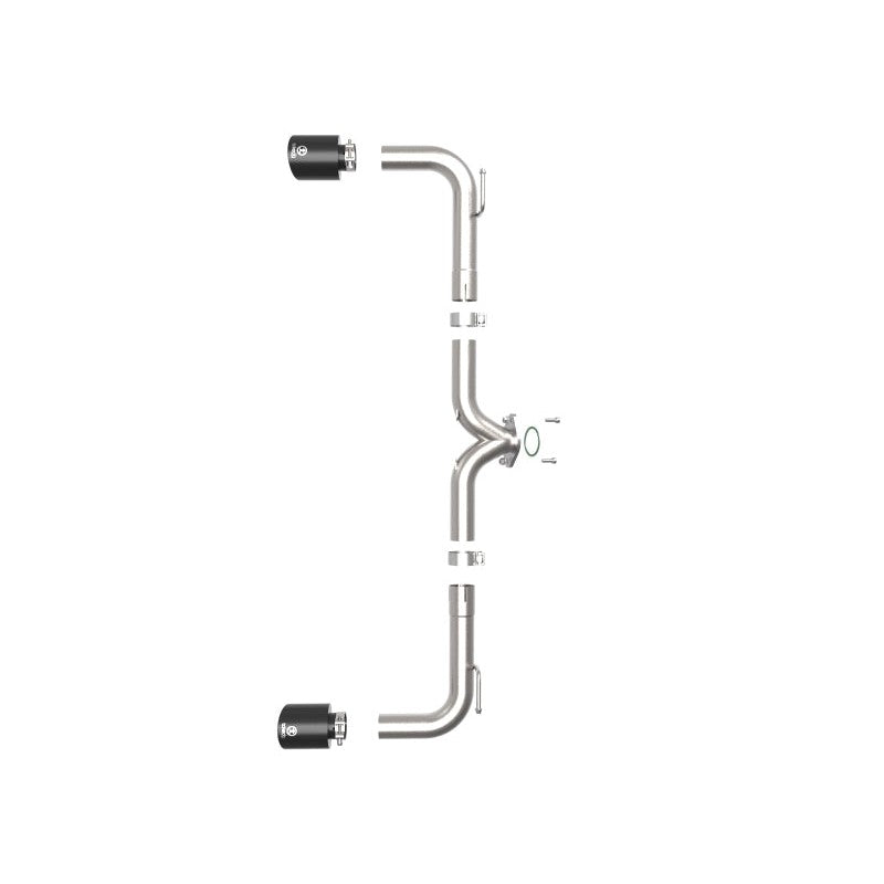 aFe Takeda 2-1/2in 304 SS Axle-Back Exhaust w/ Black Tip 14-18 Mazda 3 L4 2.0L/2.5L