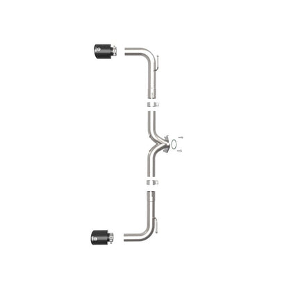 aFe Takeda 2-1/2in 304 SS Axle-Back Exhaust w/ Black Tip 14-18 Mazda 3 L4 2.0L/2.5L
