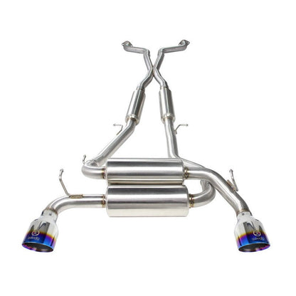 aFe Takeda 2-1/2in 304SS Cat-Back Exhaust Infiniti G37 08-13/Q60 14-15 V6-3.7 w/ Blue Flame Tips