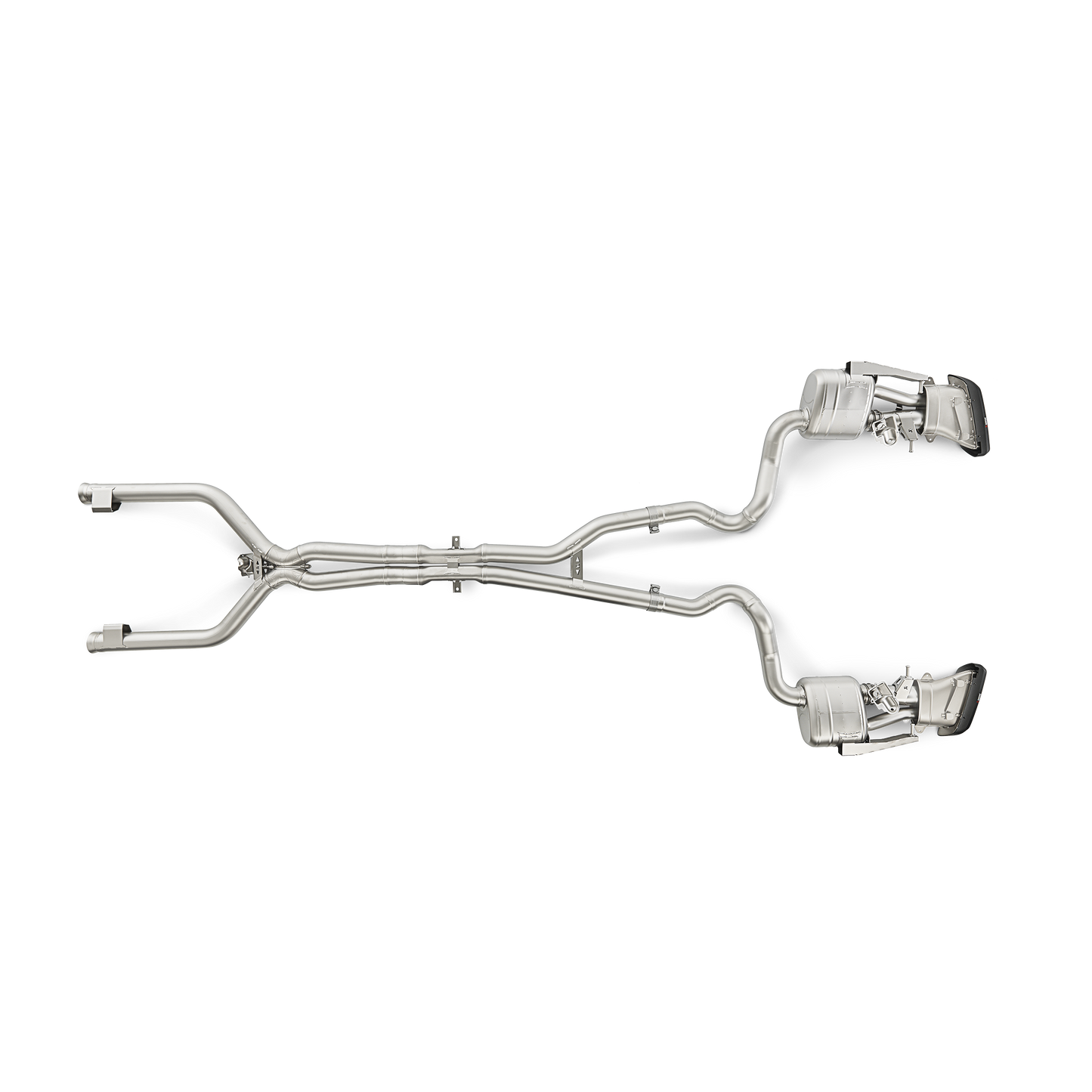 Akrapovič Evolution Line Catback Exhaust System (Titanium) w/Carbon Tips - 2015-2021 Mercedes-Benz C63 AMG Sedan