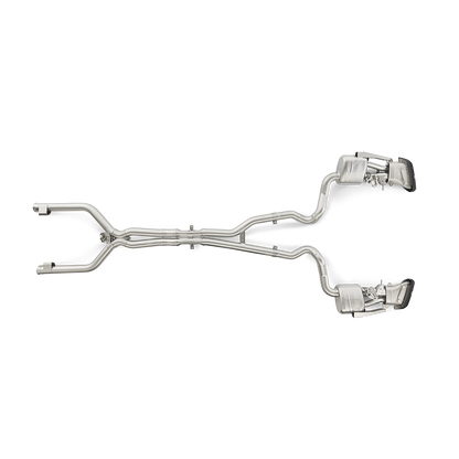 Akrapovič Evolution Line Catback Exhaust System (Titanium) w/Carbon Tips - 2015-2021 Mercedes-Benz C63 AMG Sedan
