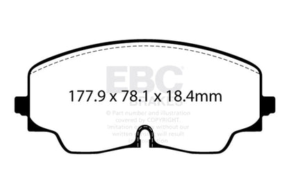 EBC 2022+ Volkswagen Golf R (Mk8) Bluestuff Front Brake Pads