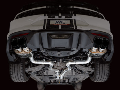 AWE 18-23 S550 Mustang GT SwitchPath Exhaust - Diamond Black Tips