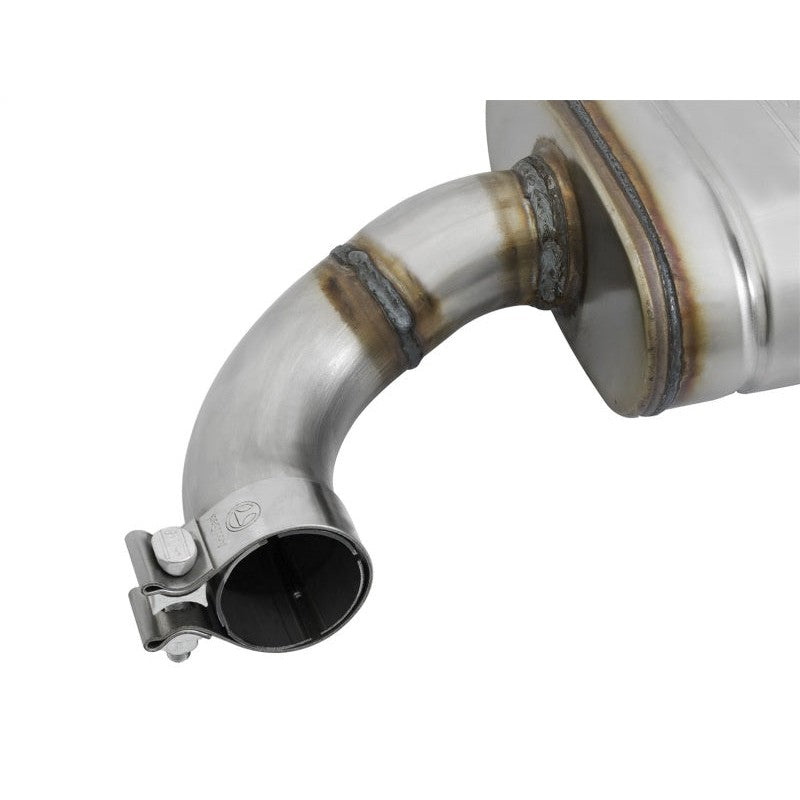 aFe MACHForce XP 2.5in 409 Stainless Axle Back Exhaust w/Stainless Tips 15-17 Ford Mustang I4-2.3L