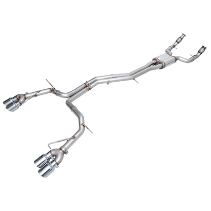 AWE Tuning 19-23 Audi C8 S6/S7 2.9T V6 AWD Track Edition Exhaust - Chrome Silver Tips