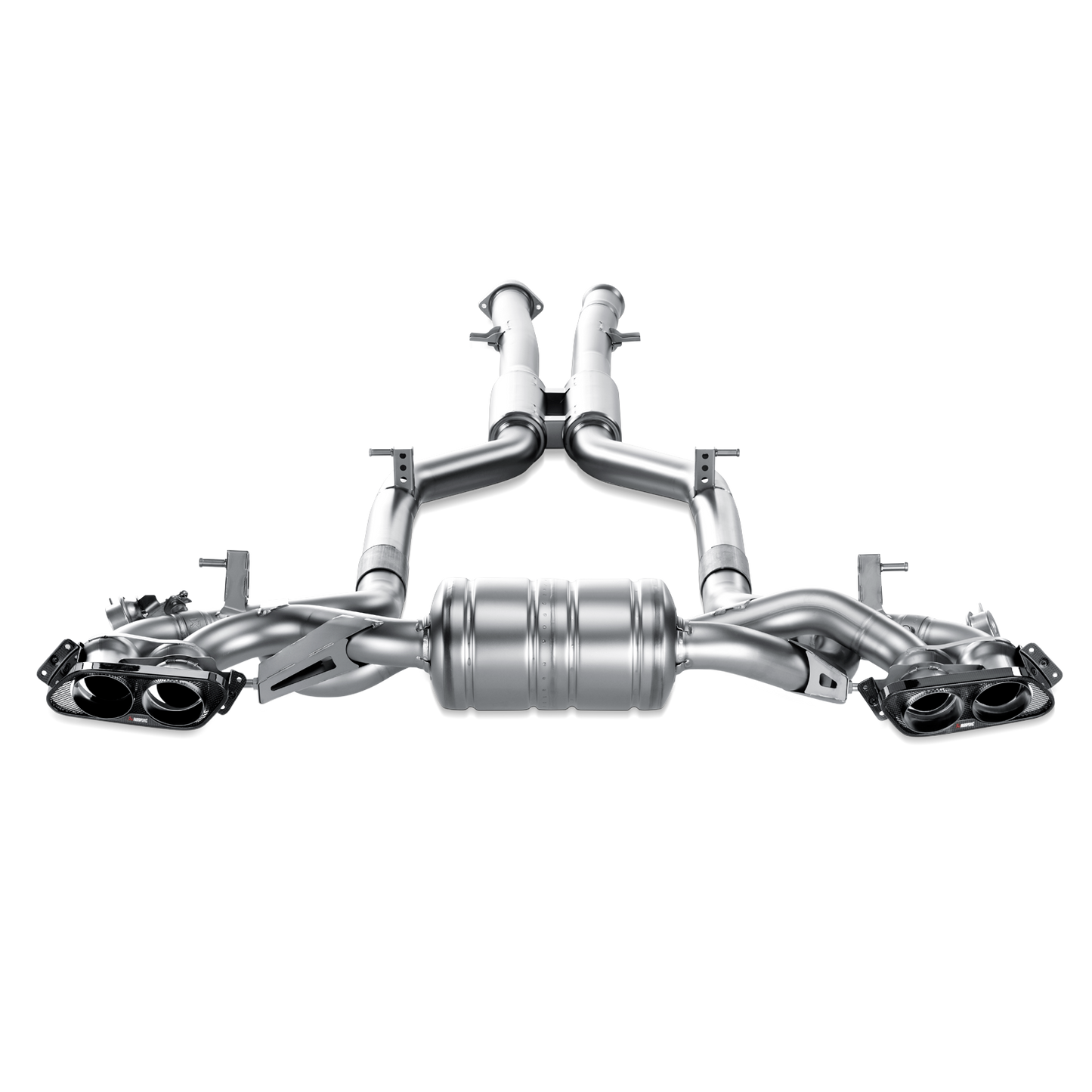 Akrapovič Evolution Line Catback Exhaust System (Titanium) w/Carbon Tips - 2010-2014 Mercedes-AMG SLS Coupe/Roadster