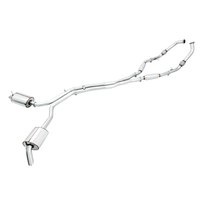 AWE Tuning Audi B9 SQ5 Non-Resonated Touring Edition Cat-Back Exhaust - No Tips (Turn Downs)