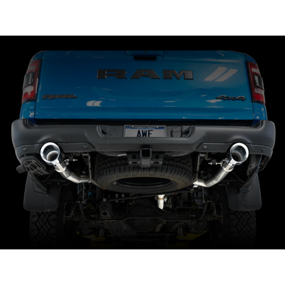 AWE Tuning 19-21 RAM 1500 5.7L (w/Cutouts) 0FG Dual Rear Exit Cat-Back Exhaust - Chrome Silver Tips