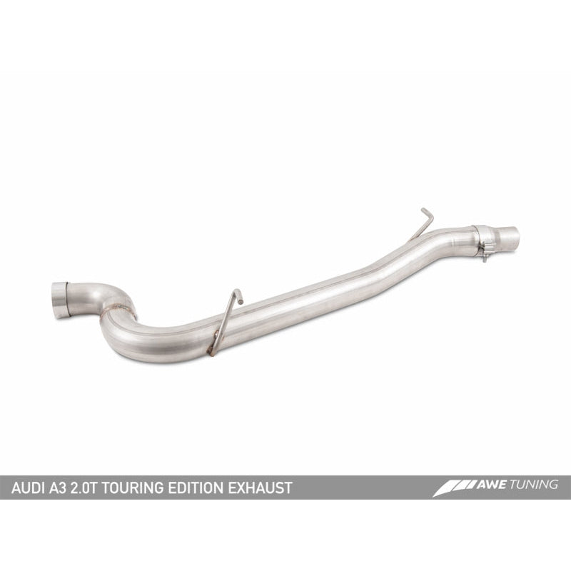AWE Tuning Audi 8V A3 Touring Edition Exhaust - Dual Outlet Diamond Black 90 mm Tips