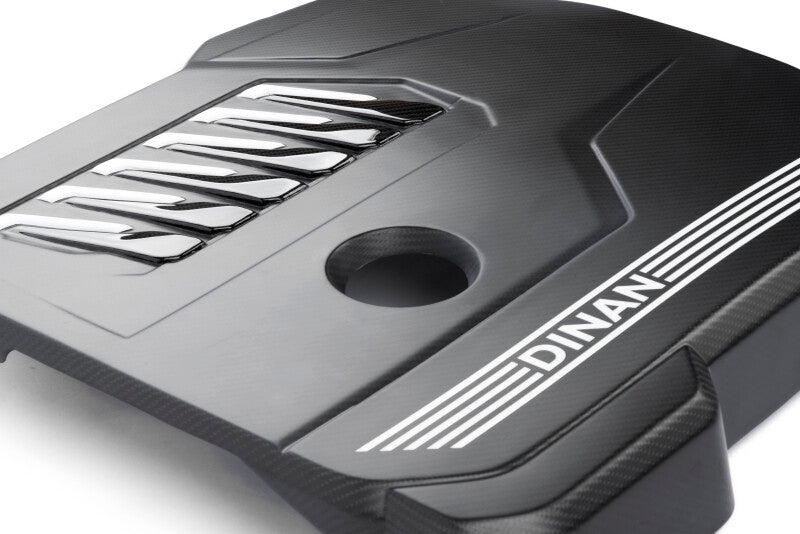 Dinan 19-26 BMW B58D (G01/G02/G20/G22/G23/G26/G42) Matte Carbon Fiber Engine Cover w/Gloss Accents