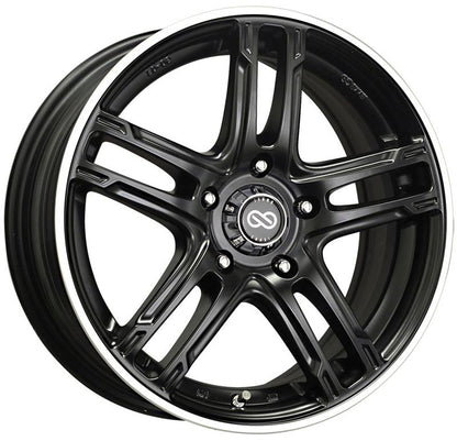 Enkei FD-05 17X7 5x112 50mm Offset 72.62mm Bore Black Machined Wheel (MOQ 40)