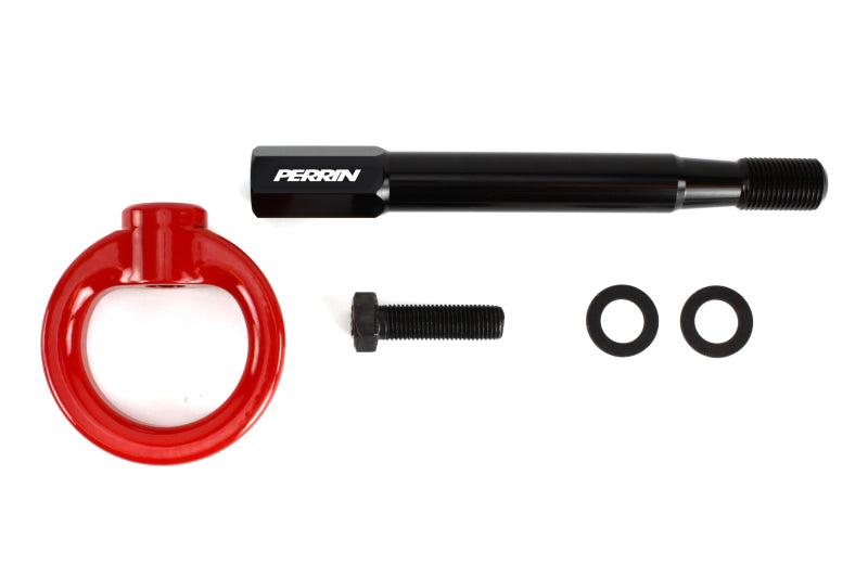 PERRIN 25-26 Subaru Forester (Base/Ltd-Prem-Sport-Touring Incl. Hybrid/Wldrns) FR Tow Hook Kit - Red