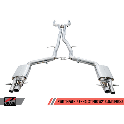 AWE Tuning Mercedes-Benz W213 AMG E63/S Sedan/Wagon SwitchPath Exhaust System - for Non-DPE Cars