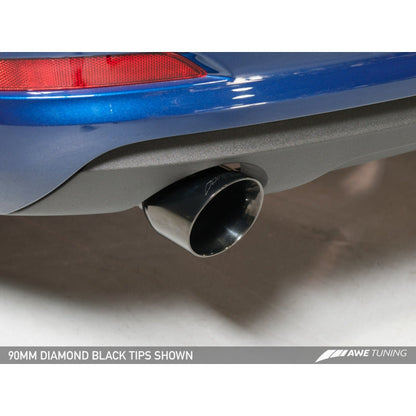 AWE Tuning Audi 8V A3 Touring Edition Exhaust - Dual Outlet Chrome Silver 90 mm Tips