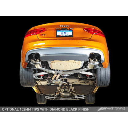 AWE Tuning Audi B8.5 S5 3.0T Touring Edition Exhaust System - Diamond Black Tips (102mm)