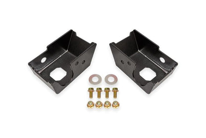 BMR 2021+ Ford Bronco (Exc. Bronco Sport) Rear Shock Mount Skid Plates - Black Hammertone