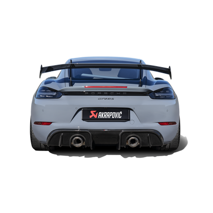 Akrapovič Slip-On Race Line Exhaust (Titanium) - 2022+ Porsche 718 Cayman GT4 RS/Spyder RS