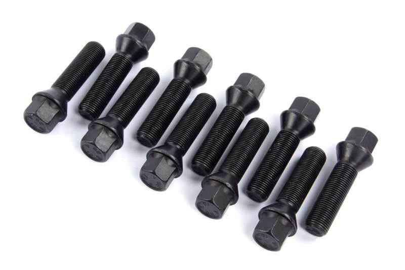 Dinan Lug Bolts - Cone Seat - M14x1.25 - 40mm - Black (Set of 10)