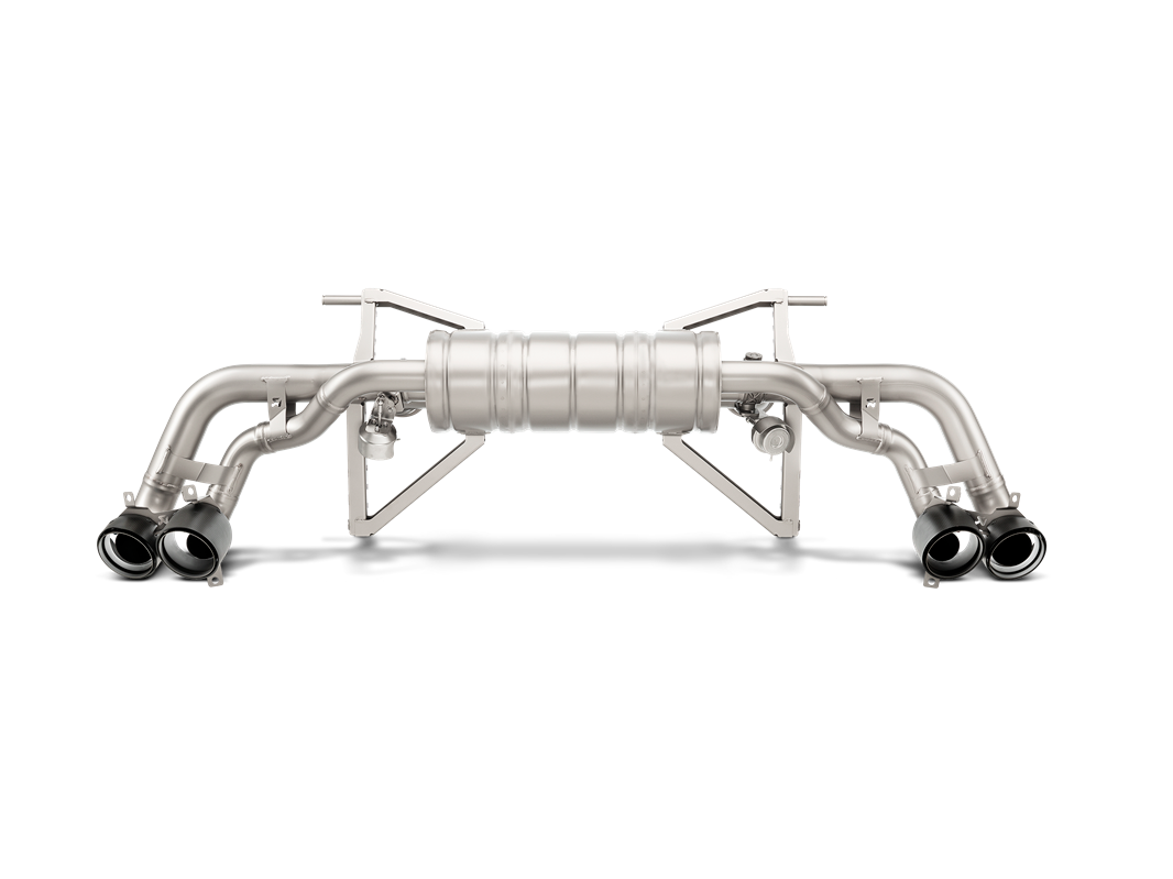 Akrapovič Slip-On Line Exhaust (Titanium) w/Carbon Tips - 2014-2018 Lamborghini Huracan Coupe/Spider