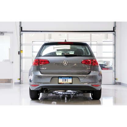AWE Tuning VW MK7 Golf 1.8T Track Edition Exhaust w/Diamond Black Tips (90mm)