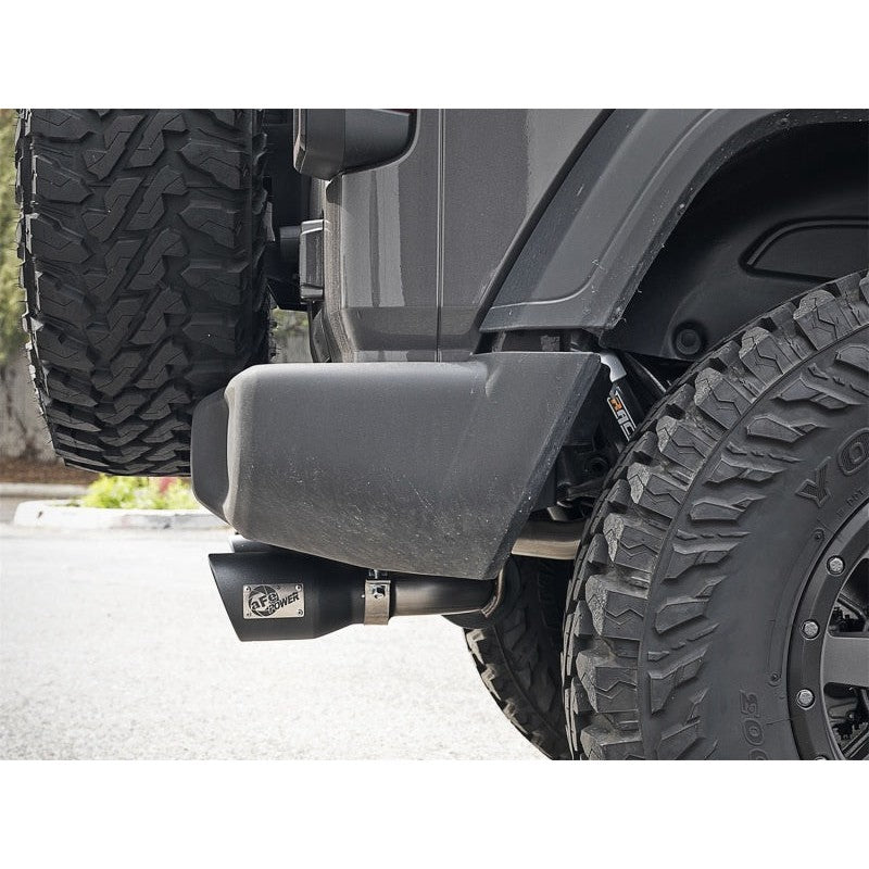 aFe Rebel Series 2.5in 409 SS Axle-Back Exhaust w/ Black Tips 2018+ Jeep Wrangler (JL) V6 3.6L