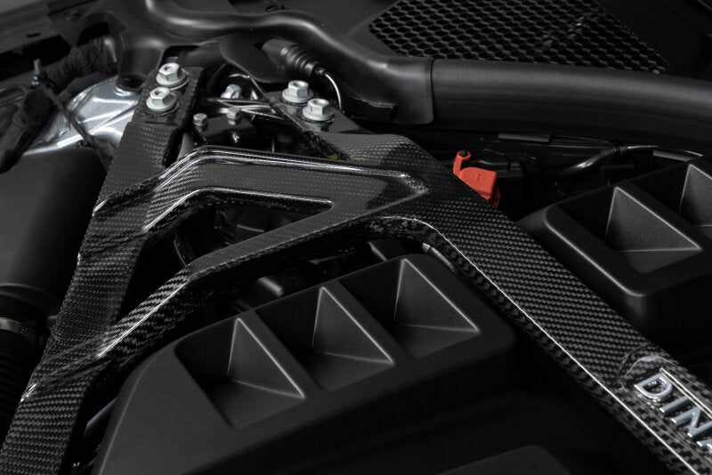 Dinan 21-27 BMW M2/M3/M4 (G80/G82/G83/G87) Gloss Carbon Fiber Strut Tower Brace - Front