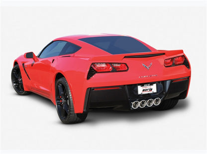 Borla 2014 Chevy Corvette C7 w/ AFM w/o NPP Atak Rear Section Exhaust Quad Rd Rl IC Tips
