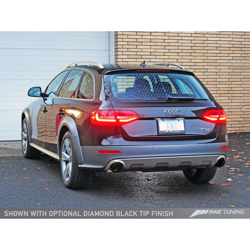 AWE Tuning Audi B8.5 All Road Touring Edition Exhaust - Dual Outlet Polished Silver Tips