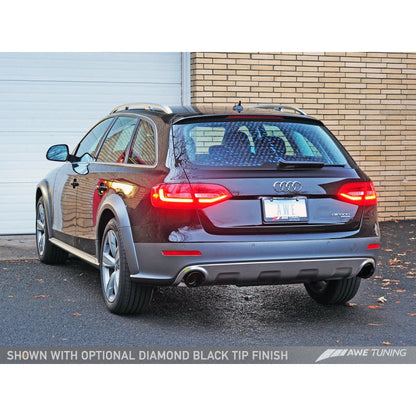 AWE Tuning Audi B8.5 All Road Touring Edition Exhaust - Dual Outlet Polished Silver Tips