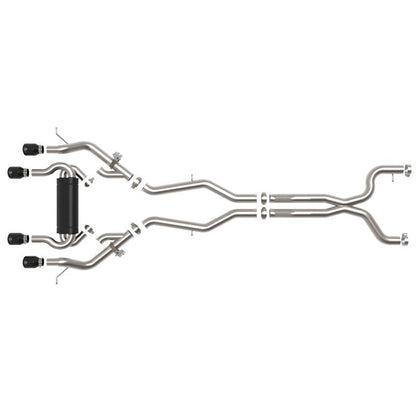 aFe MACHForce XP Exhausts Cat-Back SS 21 BMW M2 Competition L6-3.0L w/Black Tips