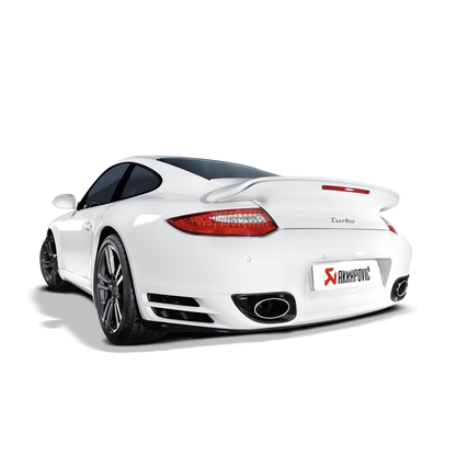 Akrapovič Slip-On Line Exhaust (Titanium) w/Titanium Tips - 2010-2013 Porsche 911 Turbo/Turbo S (997 FL)