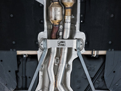 AWE Tuning BMW F8X M3/M4 Track Edition Cat-Back Exhaust - Chrome Silver Tips